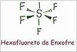 No hexafluoreto de enxofre SF6, o átomo central é o S, cuja